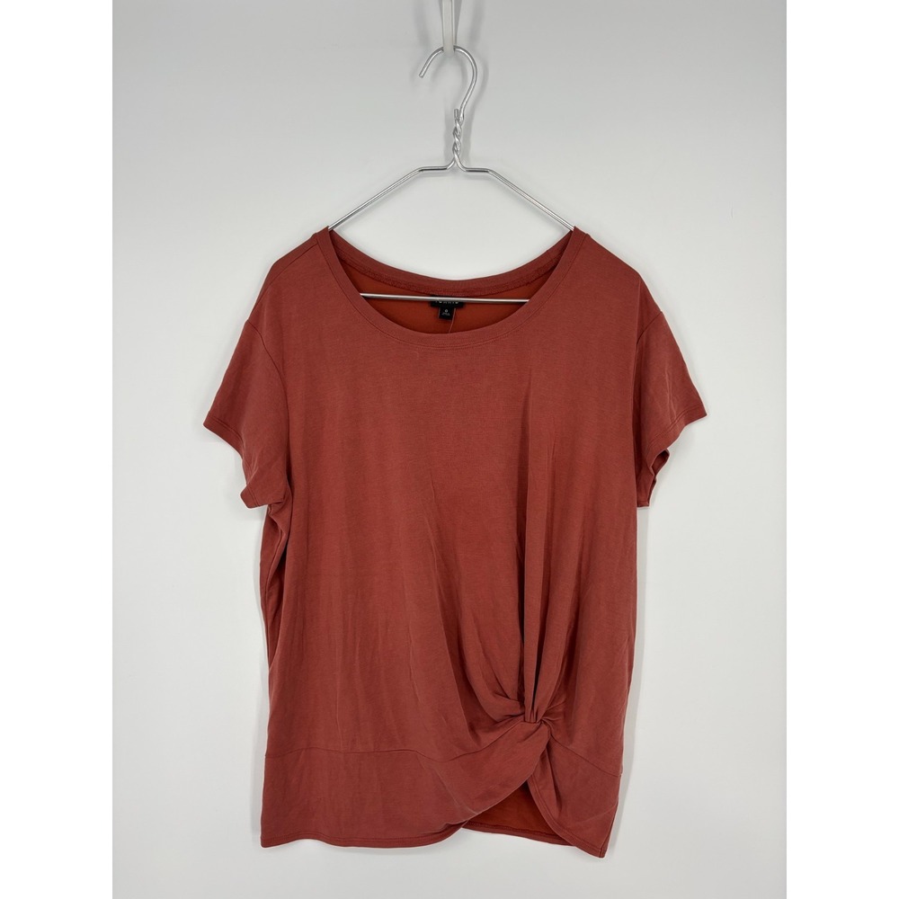 Torrid Tee Womens 0 L Orange Supersoft Crewneck Slub Twist New